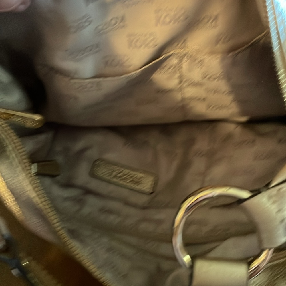Michael Kors Fulton Metallic Gold Hobo Bag - Picture 8 of 12